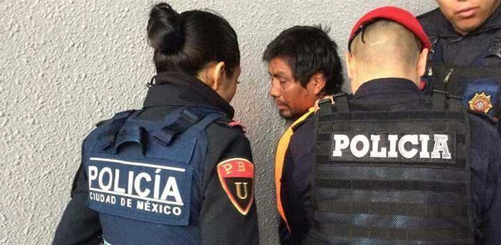 #Video Indigente avienta a mujer a la vías del Metro