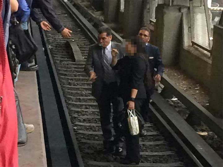 #Video Indigente avienta a mujer a la vías del Metro - metro-constitución
