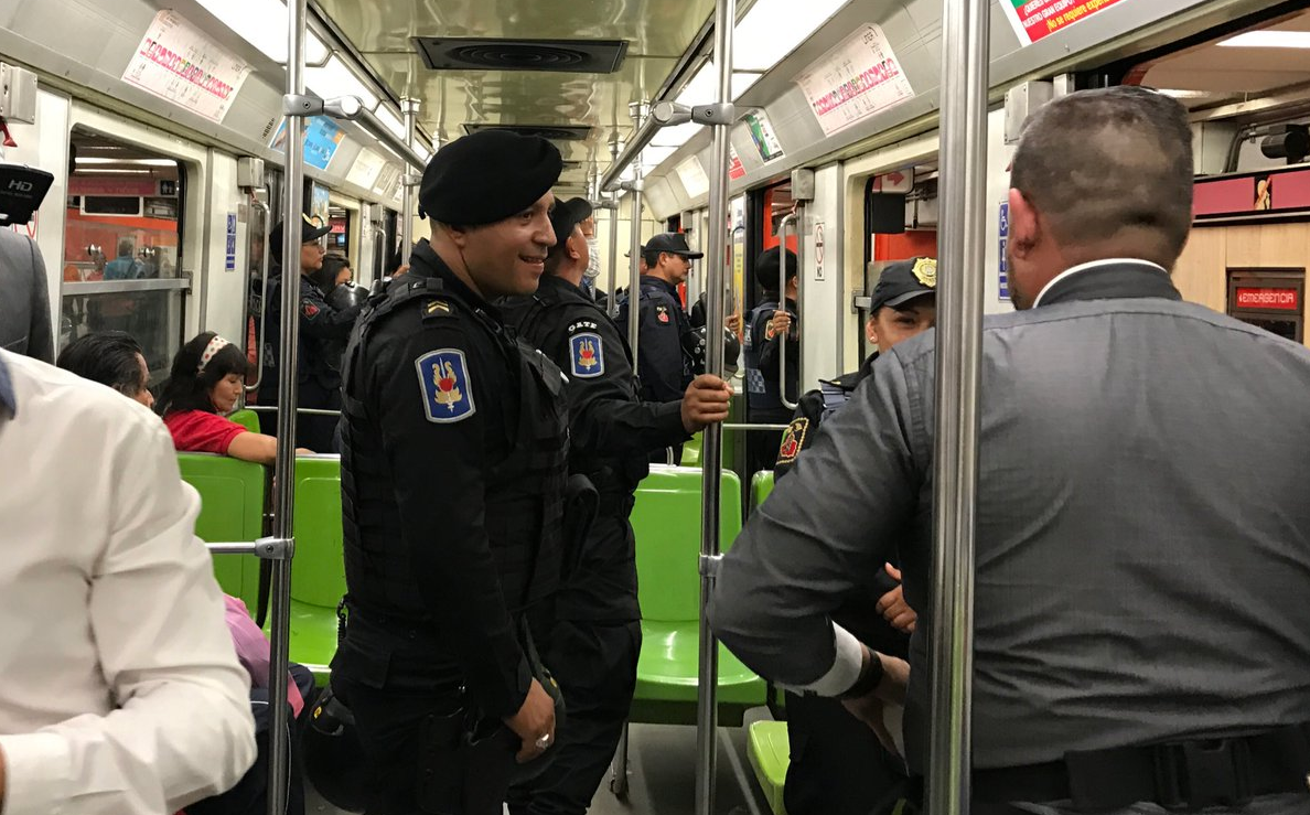 Suman 26 detenidos con operativo en el Metro