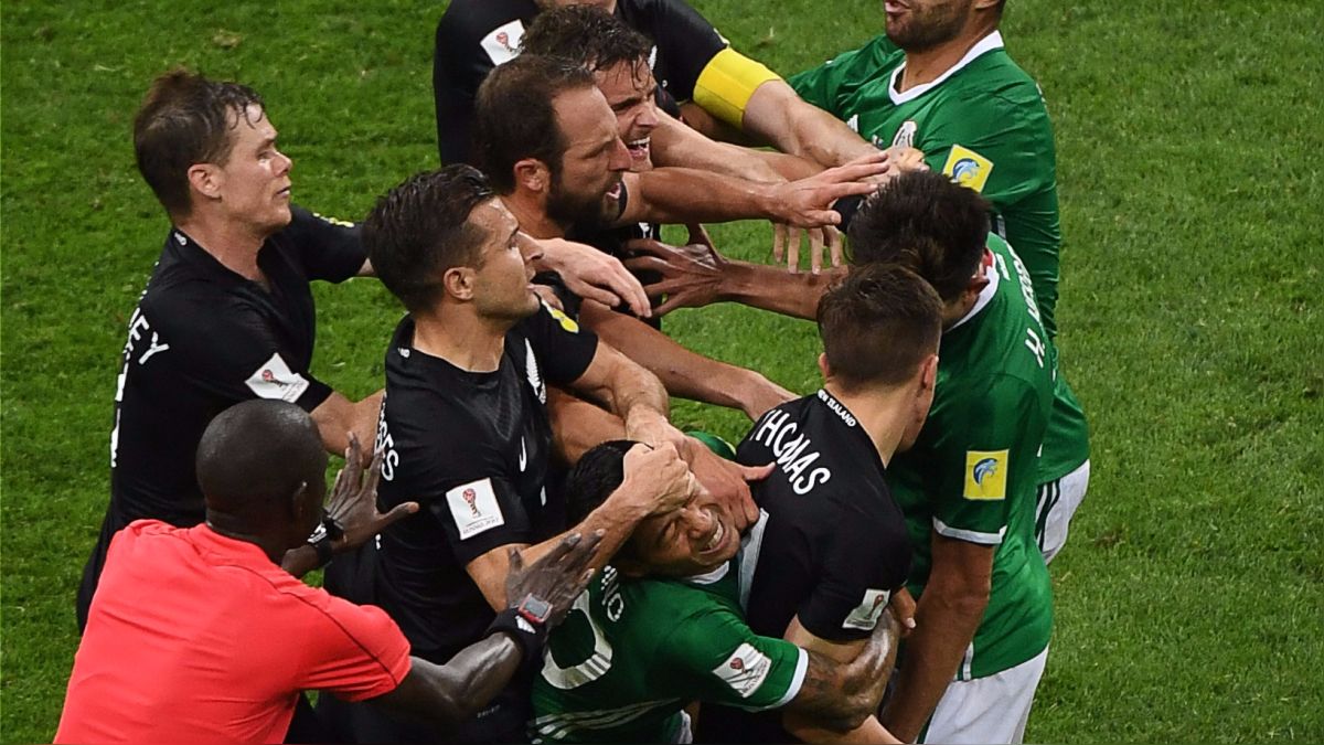 FIFA no impondrá sanciones tras pelea en el México vs. Nueva Zelanda - méxico-nueva-zelanda