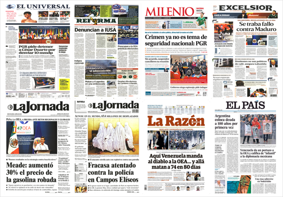 La OEA y la nueva ronda de licitaciones en aguas someras en las portadas del martes - periodicos-1-1