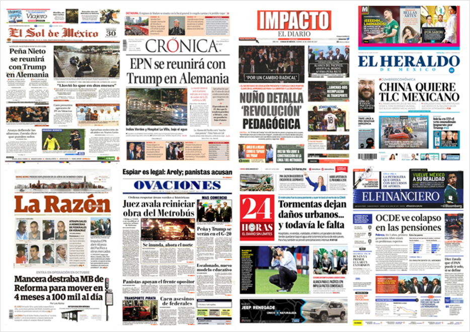 Inundaciones y la Selección Mexicana en las portadas del viernes