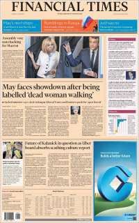 AMLO y Macron en primeras planas del lunes - portadas-12-junio-financial