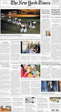 AMLO y Macron en primeras planas del lunes - portadas-12-junio-nyt