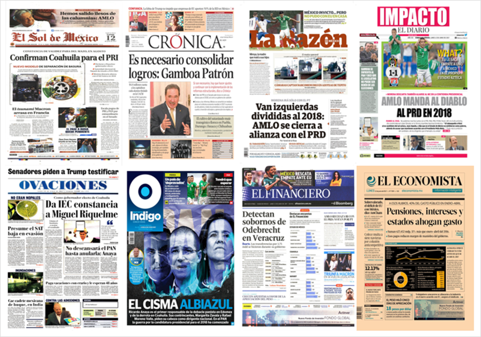 AMLO y Macron en primeras planas del lunes - portadas-12-junio1