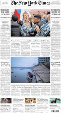 Línea 7 del Metrobús y Rusia en primeras planas del martes - portadas-13-junio-nyt