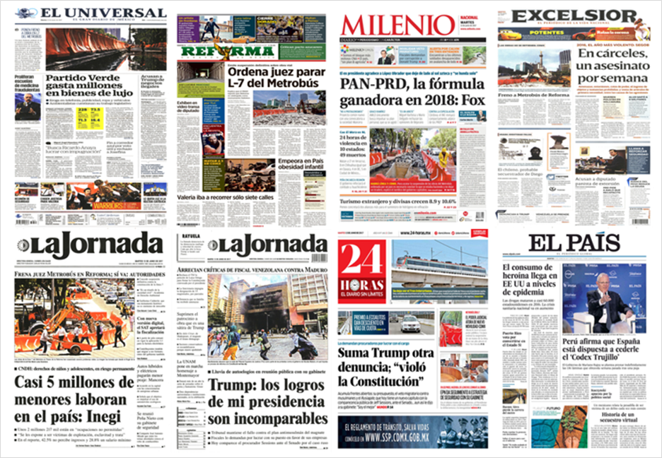 Línea 7 del Metrobús y Rusia en primeras planas del martes