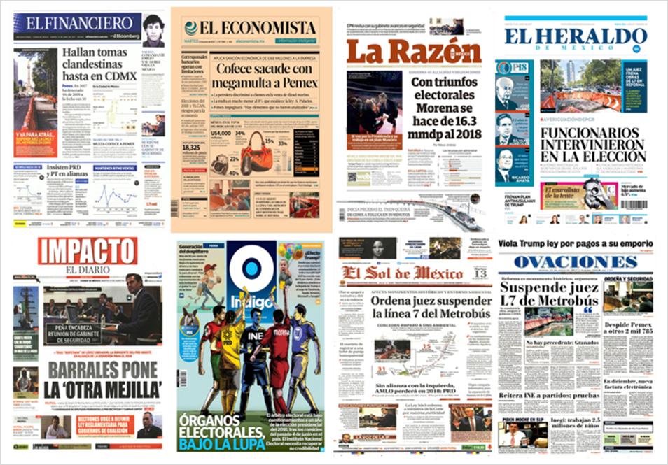 Línea 7 del Metrobús y Rusia en primeras planas del martes - portadas-13-junio1