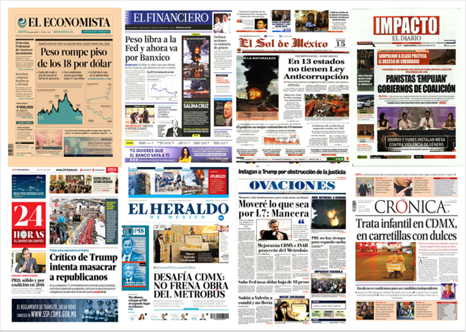 Mancera, Oaxaca y Steve Scalise en primeras planas - portadas-15-junio1