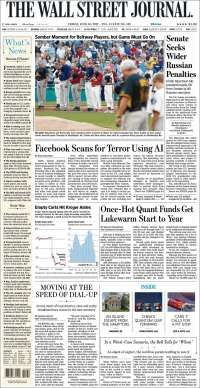 EPN y Trump en primeras planas del viernes - portadas-16-junio-twsj