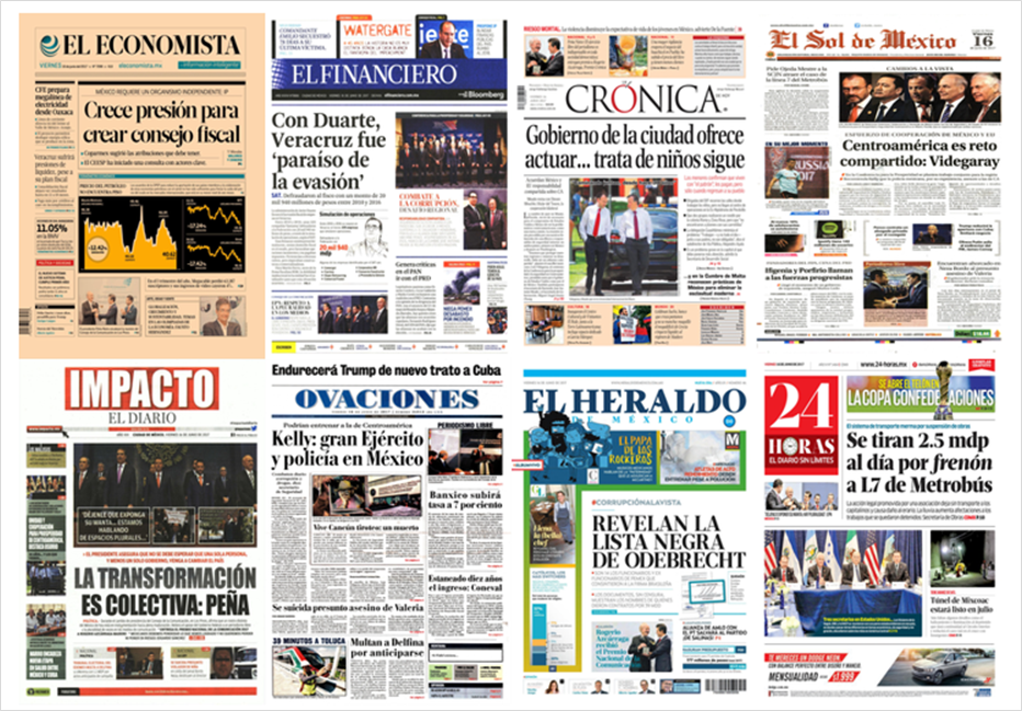 EPN y Trump en primeras planas del viernes - portadas-16-junio1