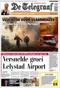 OEA, el Tri y Portugal en primeras planas del lunes - portadas-19-jun-de-telegraaf
