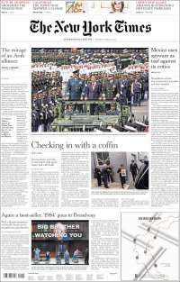 Venezuela, Osorio Chong y Barclays en primeras planas - portadas-21-jun-nyt