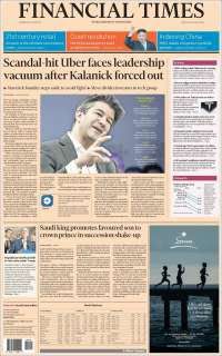 Venezuela, el Tri y Uber en primeras planas del jueves - portadas-22-jun-financial