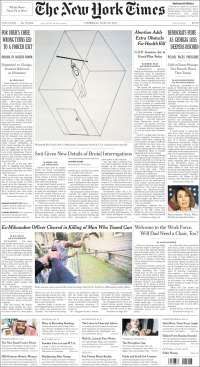 Venezuela, el Tri y Uber en primeras planas del jueves - portadas-22-jun-nyt