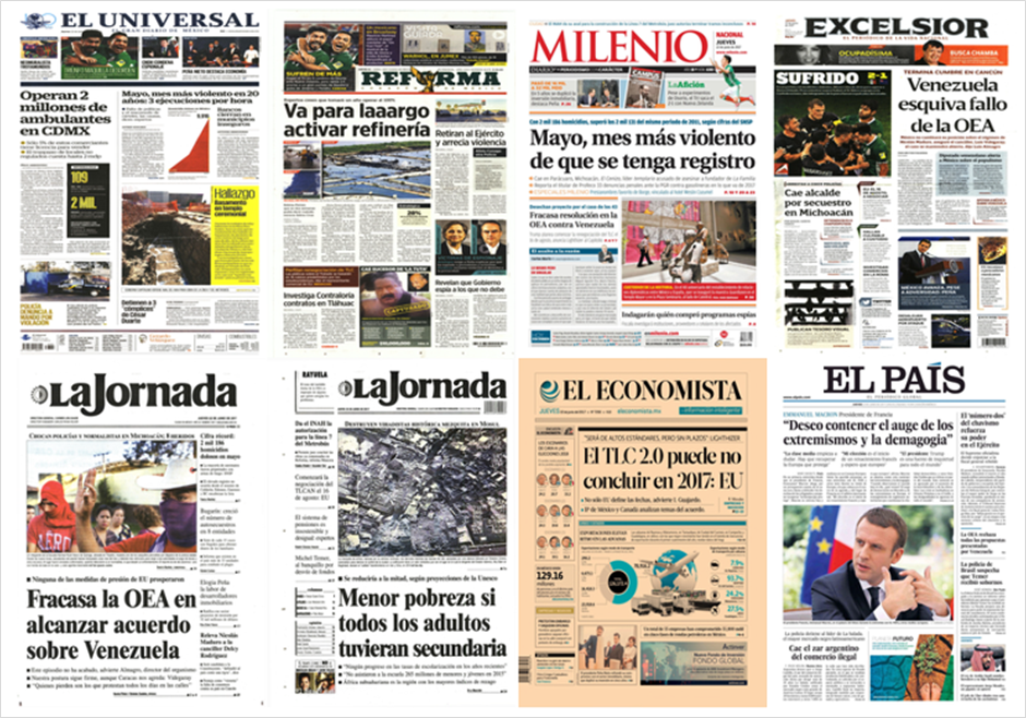 Venezuela, el Tri y Uber en primeras planas del jueves