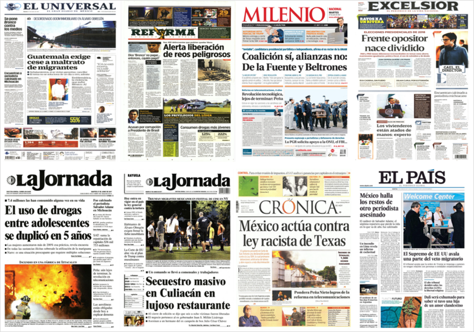 Frente amplio democrático y Trump en primeras planas