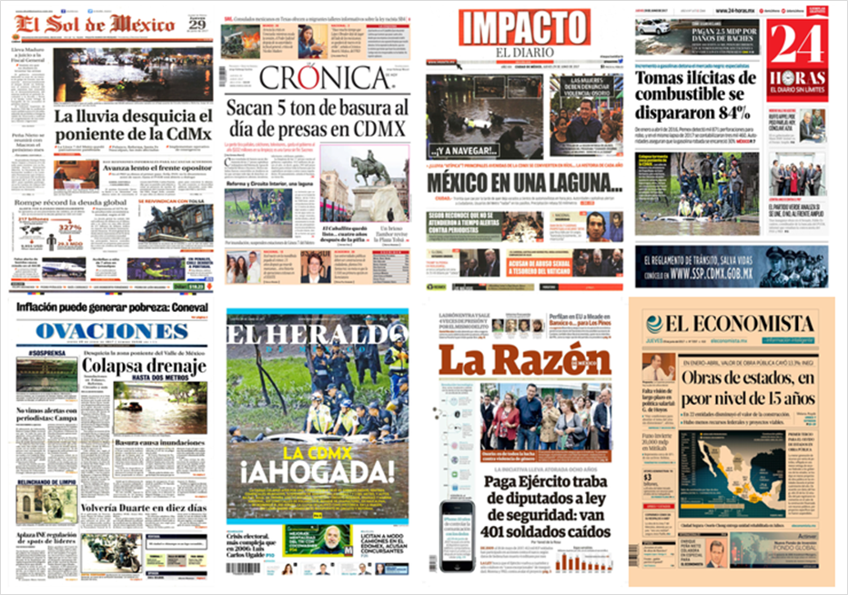 Lluvias y republicanos en primeras planas del jueves - portadas-29-jun1