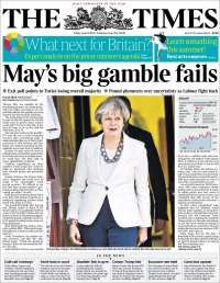 Coahuila y Comey en primeras planas del viernes - portadas-9-junio-times