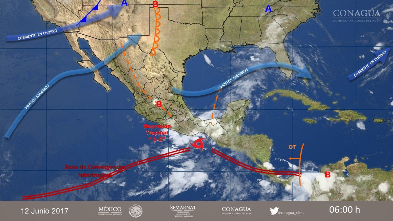 Continuarán las tormentas intensas en el sur y sureste del país - pronóstico-1206-2