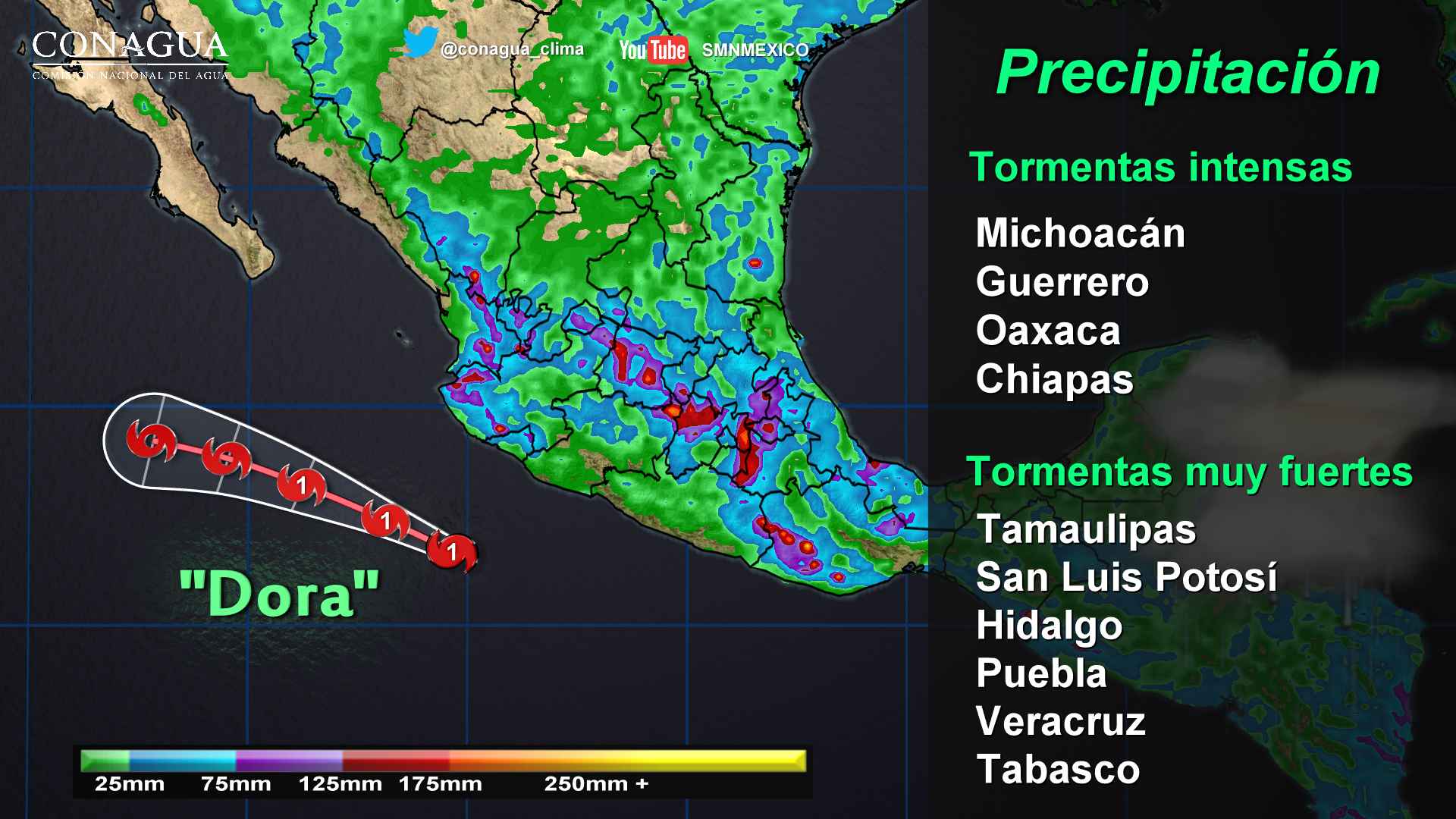 Prevalece el potencial de tormentas en gran parte del país - pronóstico-2606