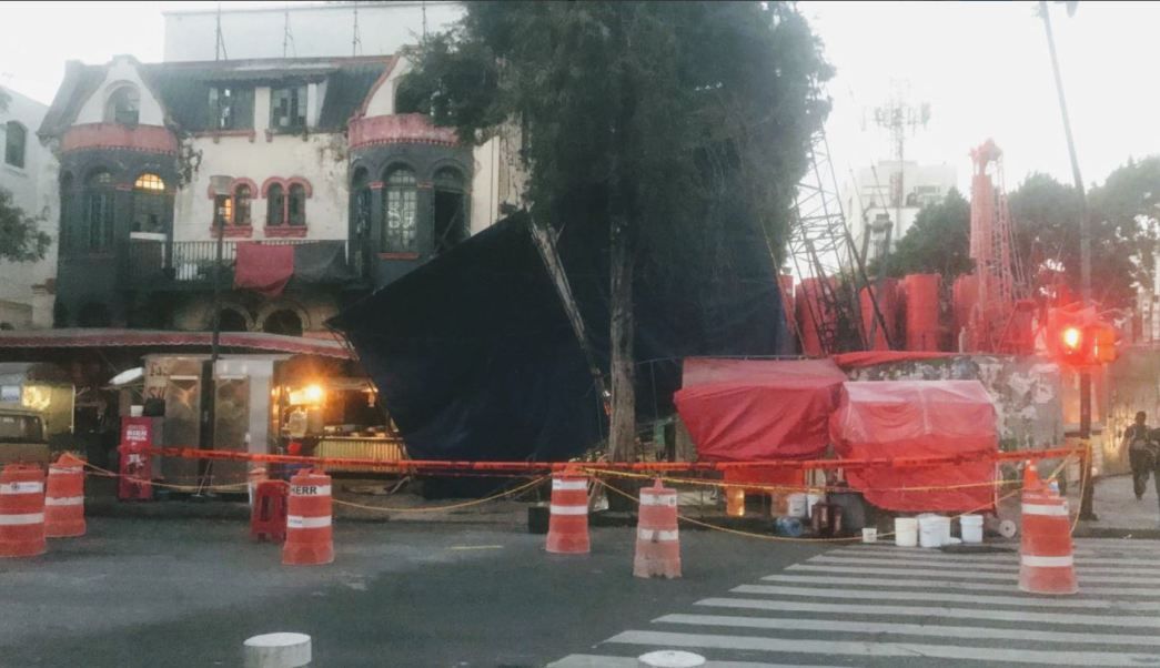 Se forma socavón en la colonia Roma
