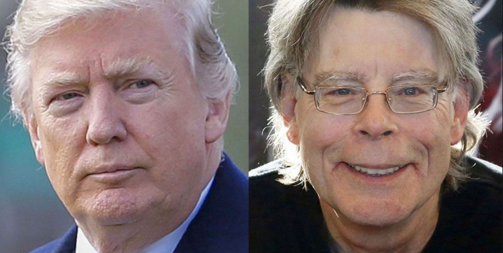 Stephen King revela que Donald Trump lo bloqueó en Twitter - stephen-king-y-donald-trump-1024x515