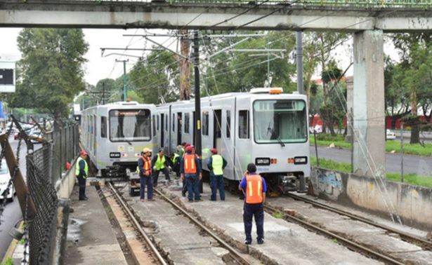 Descarrila el Tren Ligero a la altura de Textitlán Descarrila el Tren Ligero a la altura de Textitlán