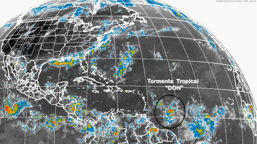 Se forma tormenta tropical Don en el Océano Atlántico