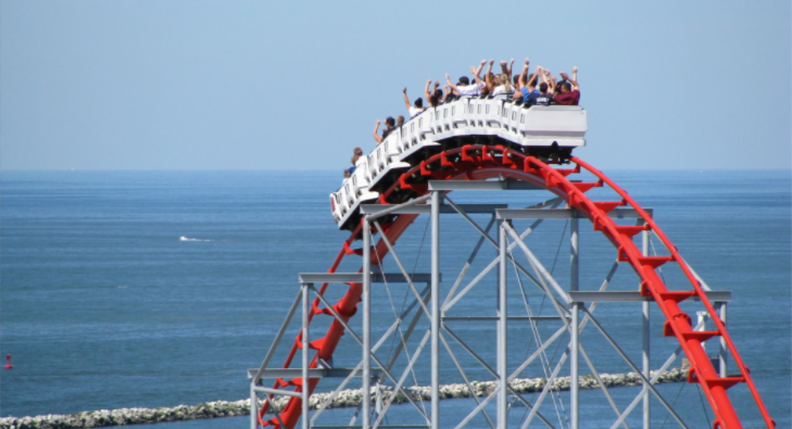 #Viral Alguien perdió su celular en esta montaña rusa