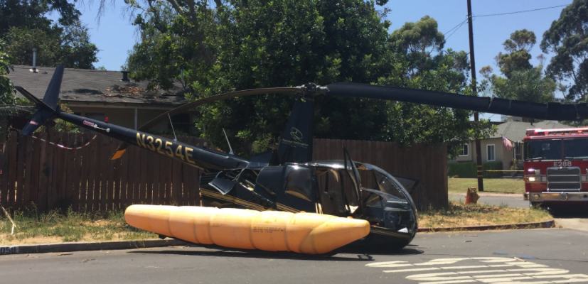 #Video Cae helicóptero en Los Ángeles