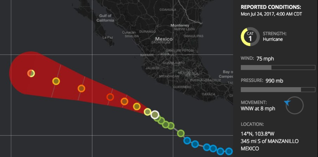 Huracán se forma frente al Pacífico mexicano - Captura-de-pantalla-2017-07-24-a-las-8.52.49