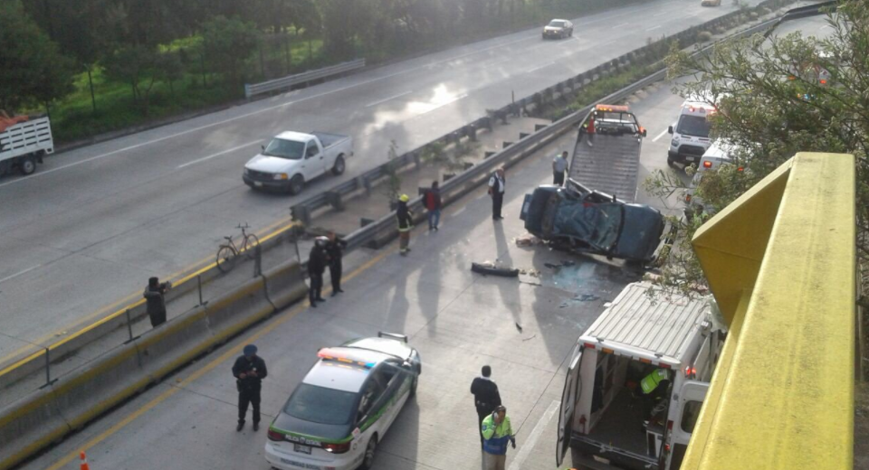 Accidente en la México-Puebla deja seis heridos Accidente en la México-Puebla deja seis heridos