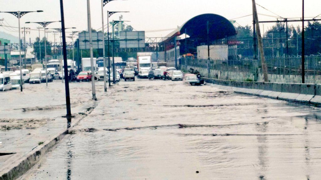 Inundaciones al oriente del Valle de México