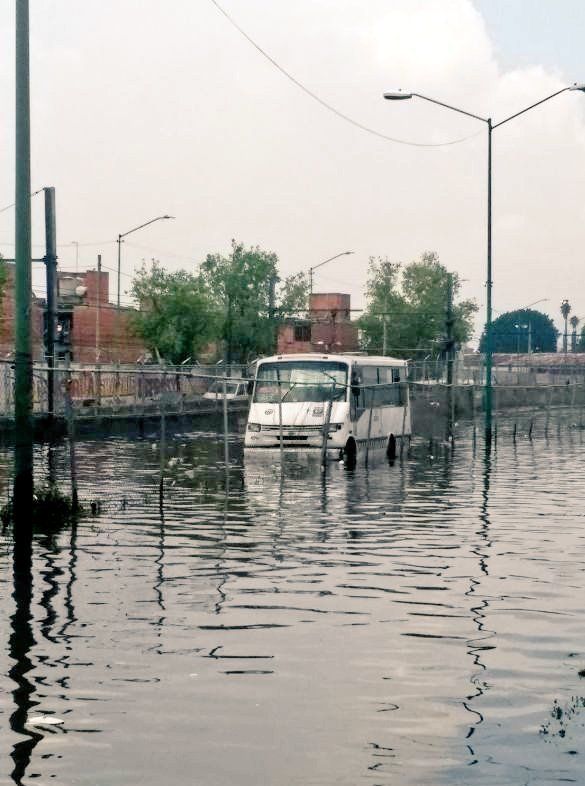 Inundaciones al oriente del Valle de México - Lluvias-Iztapalapa