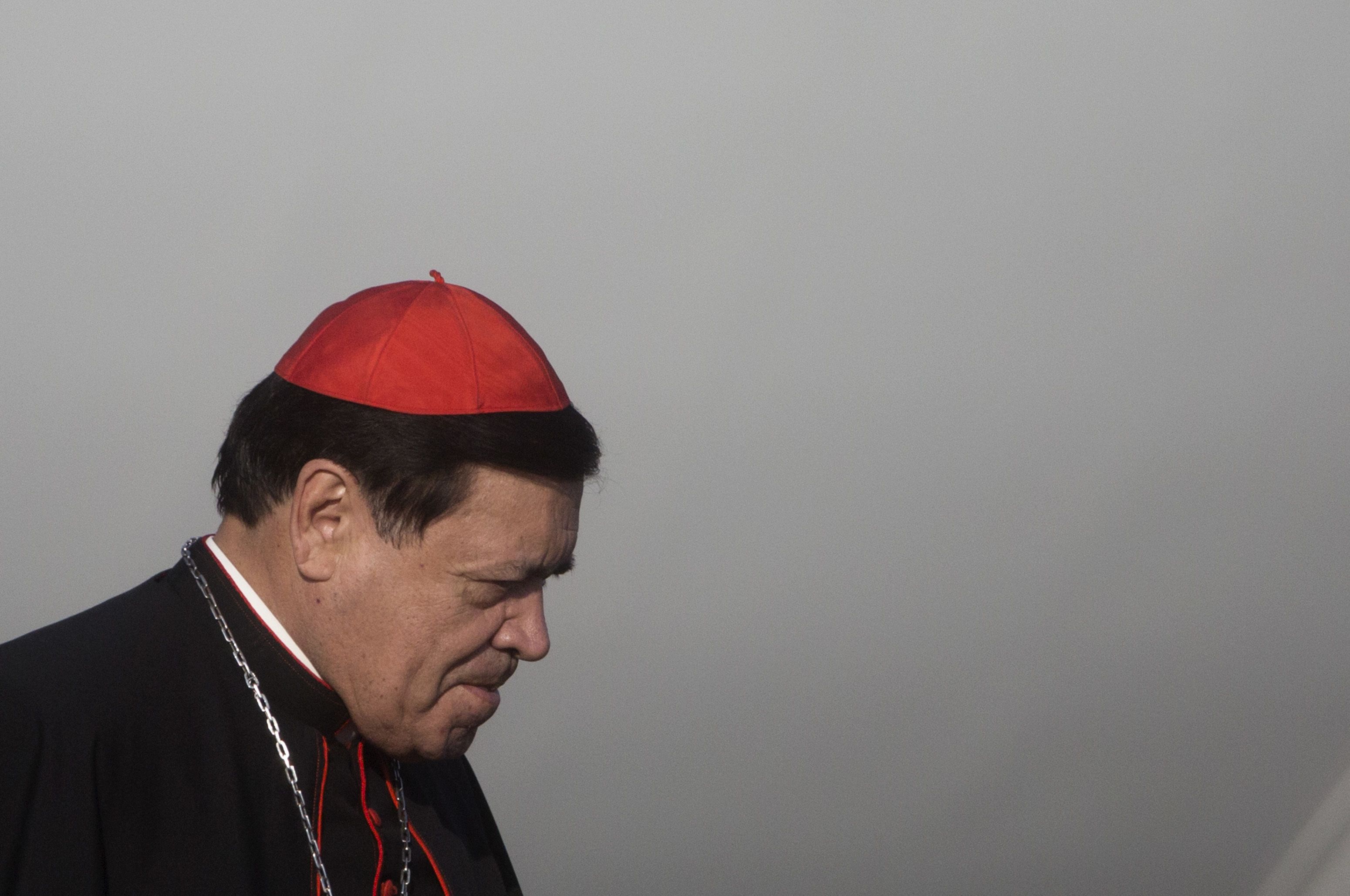 Norberto Rivera manda palabras de consuelo a afectados por sismo