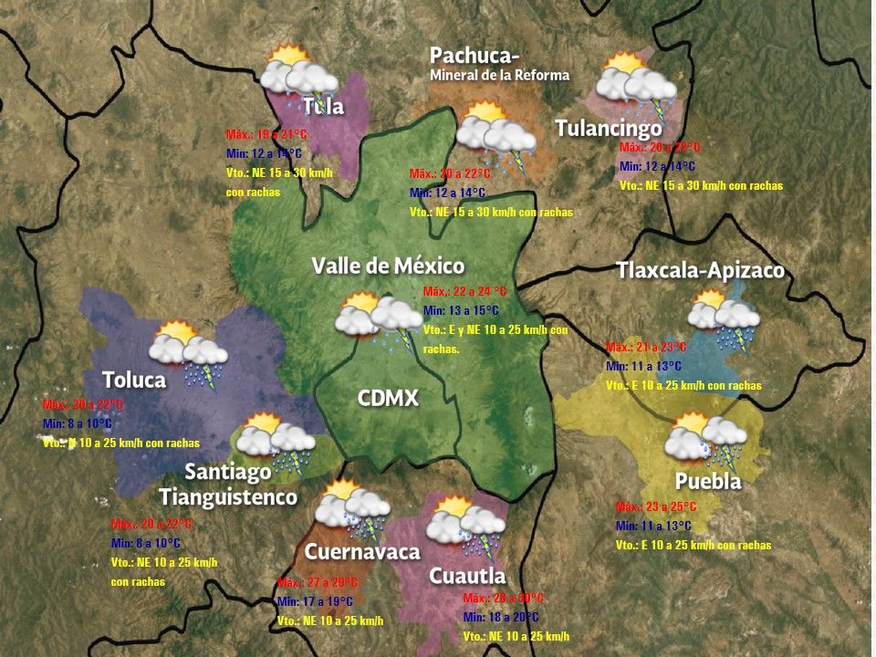 Lluvias y vientos fuertes en la mayor parte del país - VDM-2607