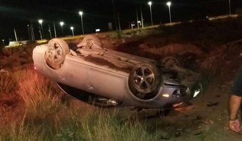 Volcadura deja un herido en Coahuila