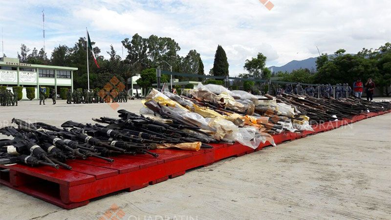 Destruyen mil 100 armas en Oaxaca - arma2