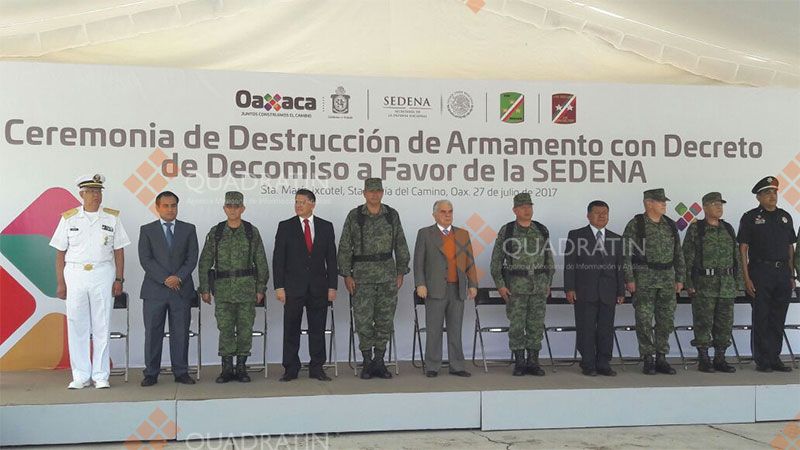 Destruyen mil 100 armas en Oaxaca - arma3