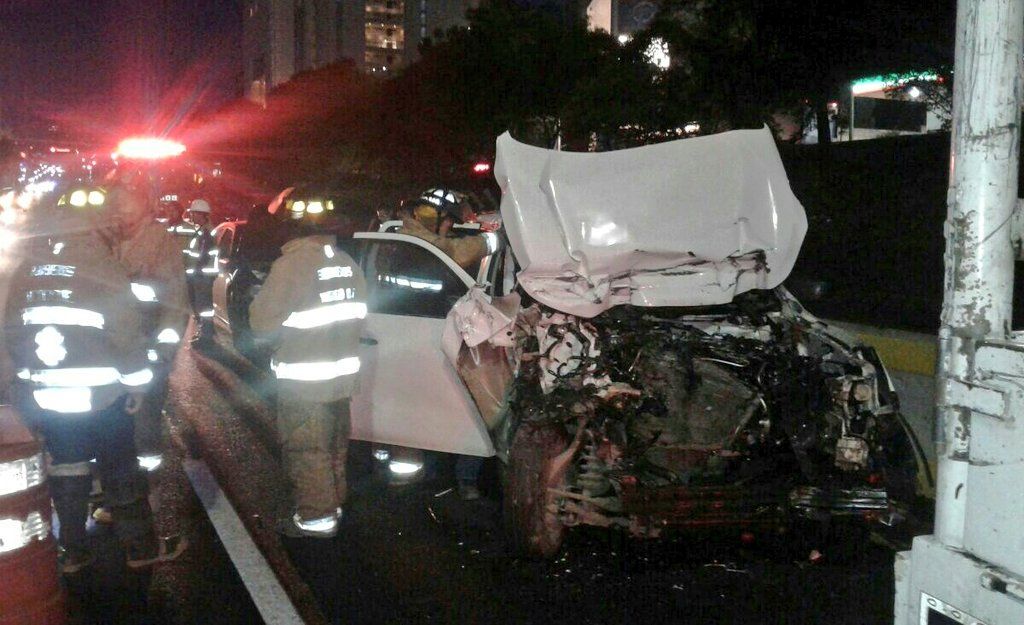 Choque deja tres heridos en la Autopista México-Toluca