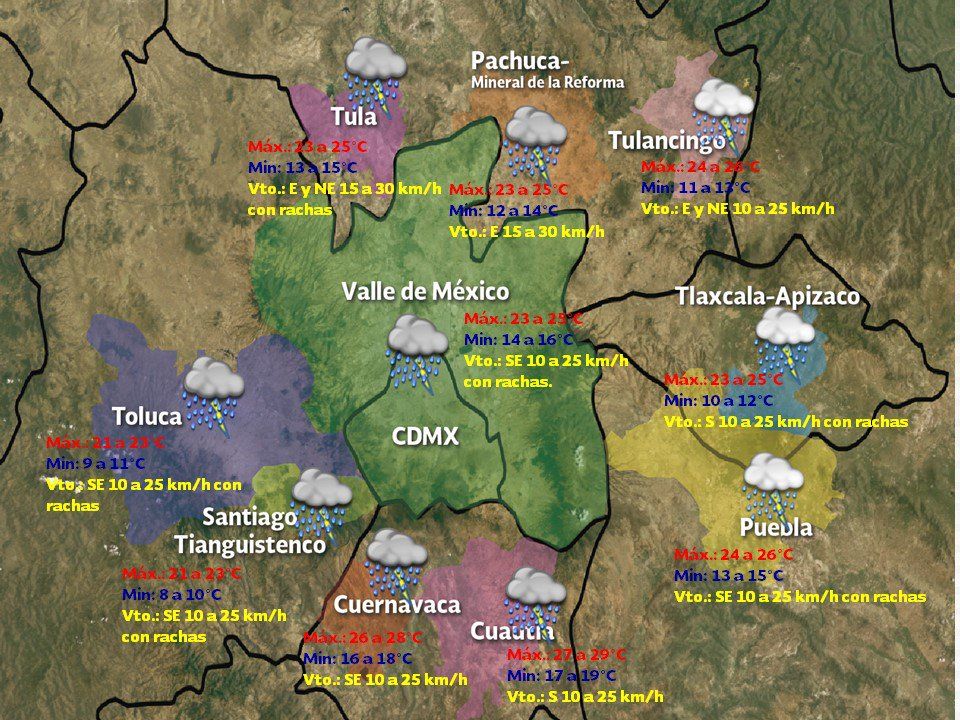 Persistirán las lluvias fuertes en el Valle de México - clima-1-jul-cdmx