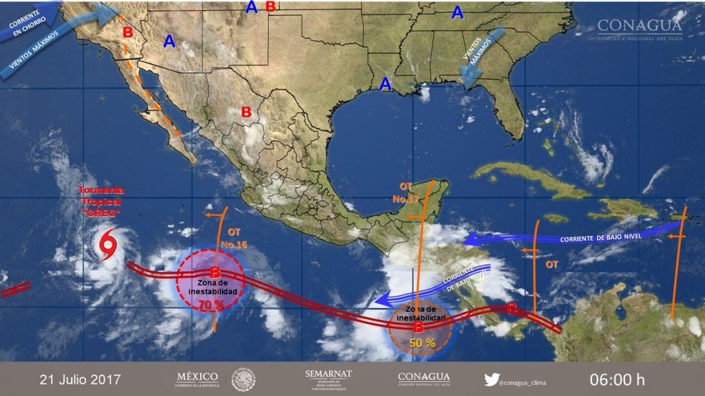 Prevén tormentas intensas en varios estados del país - clima-21-jul-1024x576