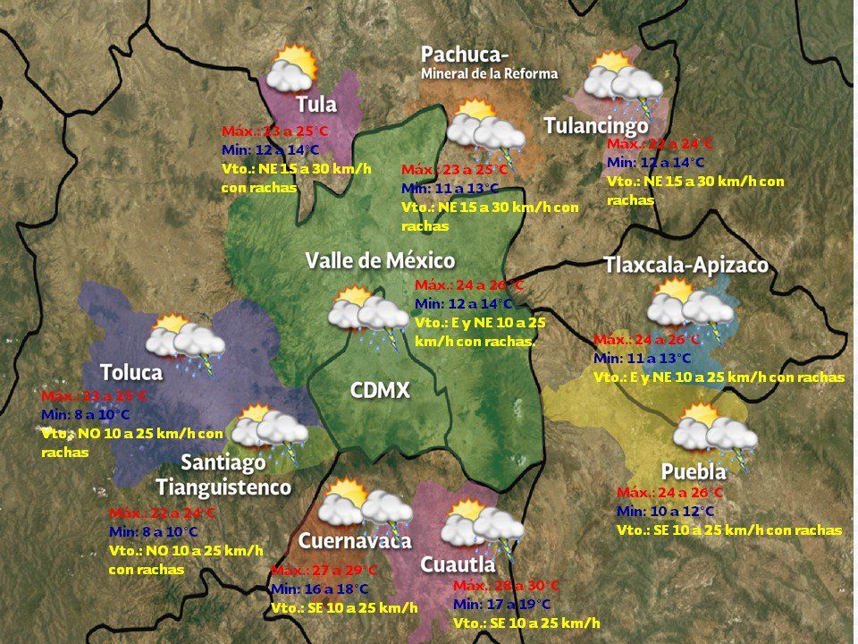 Prevén lluvias durante el fin de semana en el Valle de México - clima-29-julcdmx