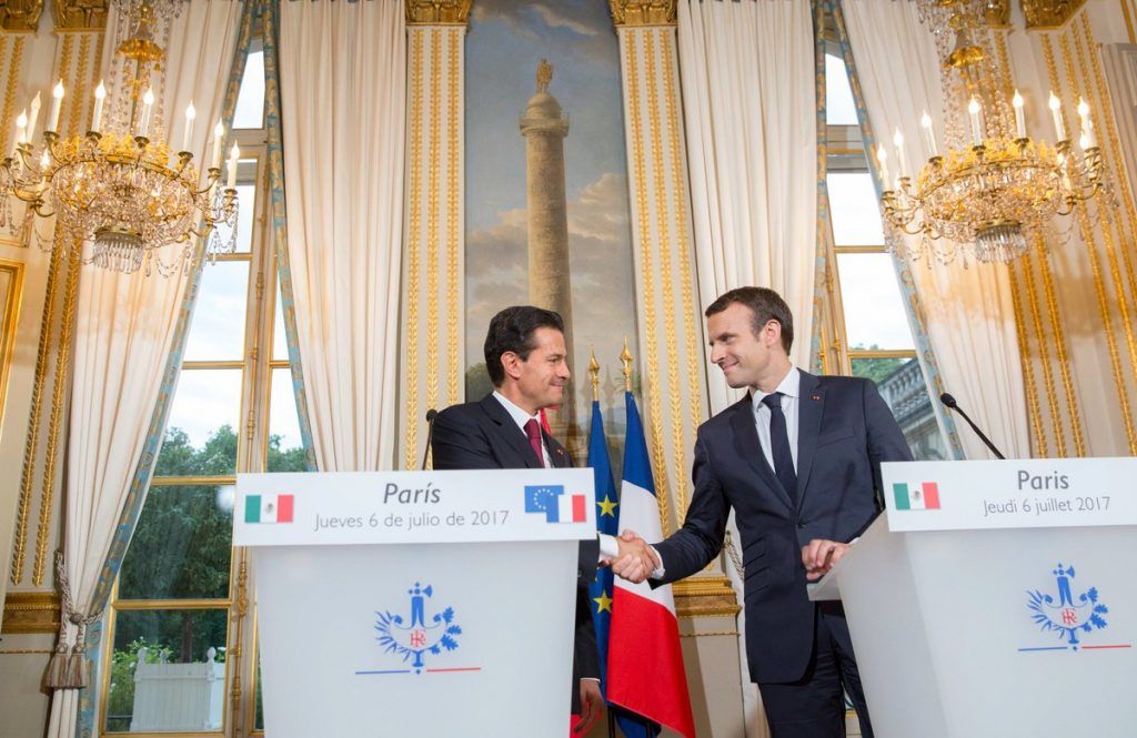 Enrique Peña Nieto se reúne con Emmanuel Macron - enrique-peña-y-emmanuel-macron-1024x665
