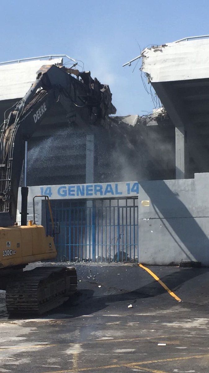 Comienza la demolición del Estadio Tecnológico - estadio-tecnológico