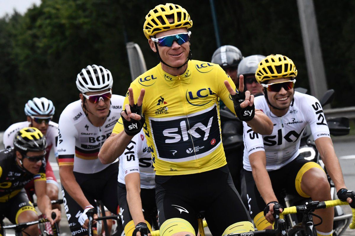 Froome gana por cuarta vez el Tour de France - froome-team-sky