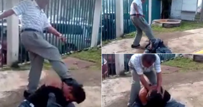 #Video Golpiza a presunto delincuente inconsciente en Ecatepec