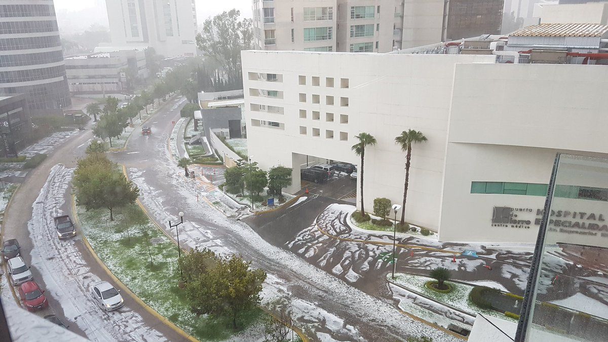 Inundaciones y granizo en Guadalajara