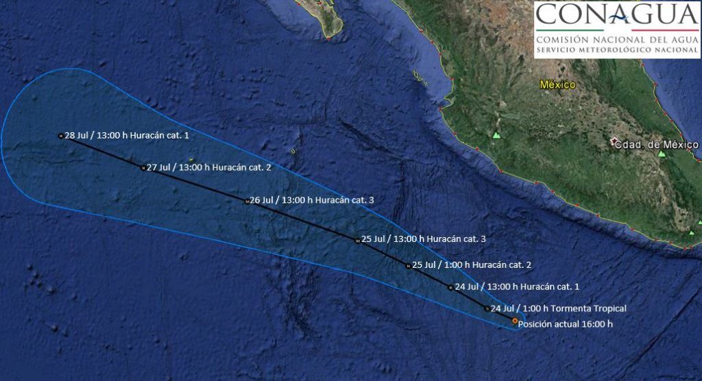 Tormentas tropicales Hilary e Irwin se forman en el Pacífico - hilary-1024x556